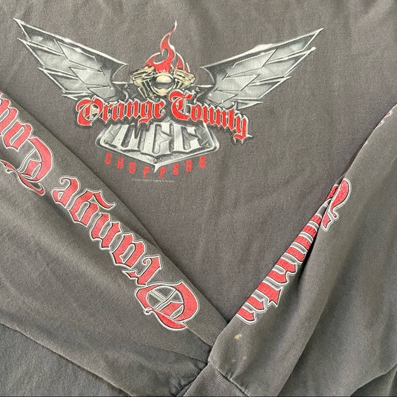 OCC Orange County Chopper Mens Graphic Long Sleeve Size XXL - Picture 3 of 6